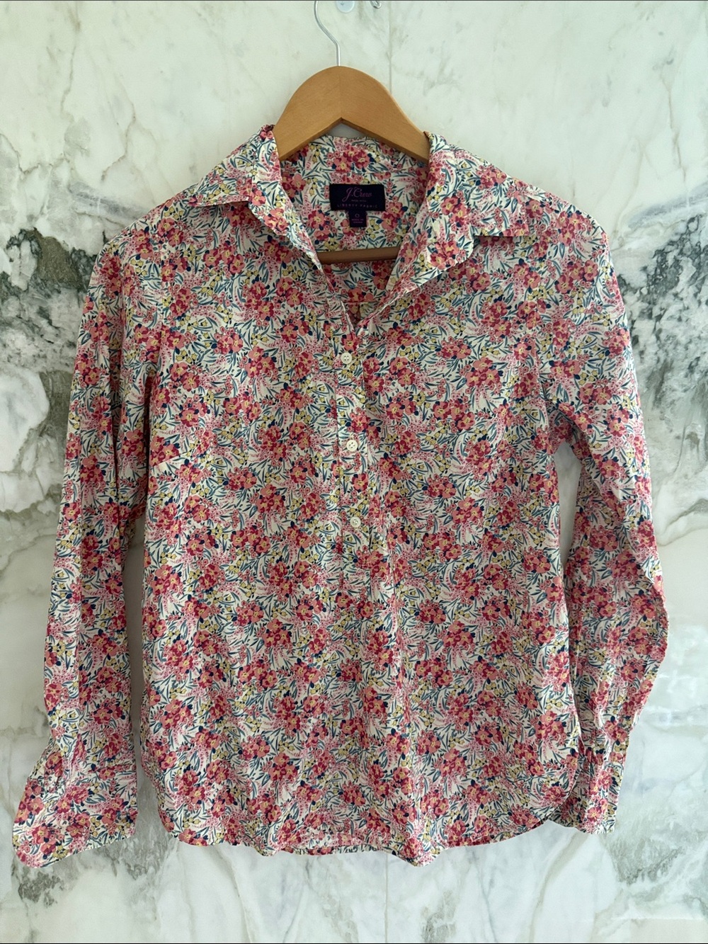 J. Crew liberty of London Floral Button-Front Cotton Shirt